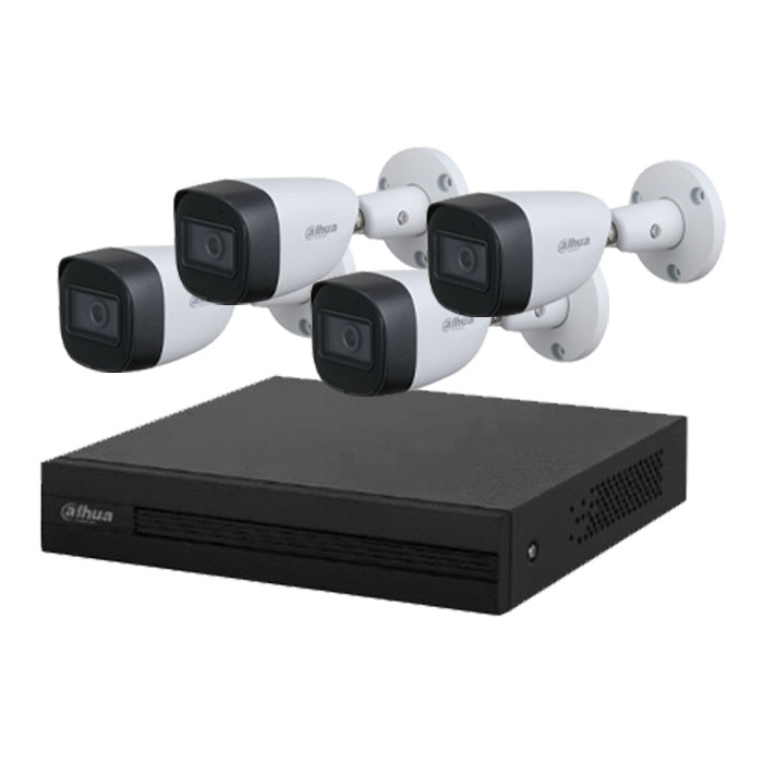 Kit Dahua XVR5104HS - 4 cámaras de vigilancia