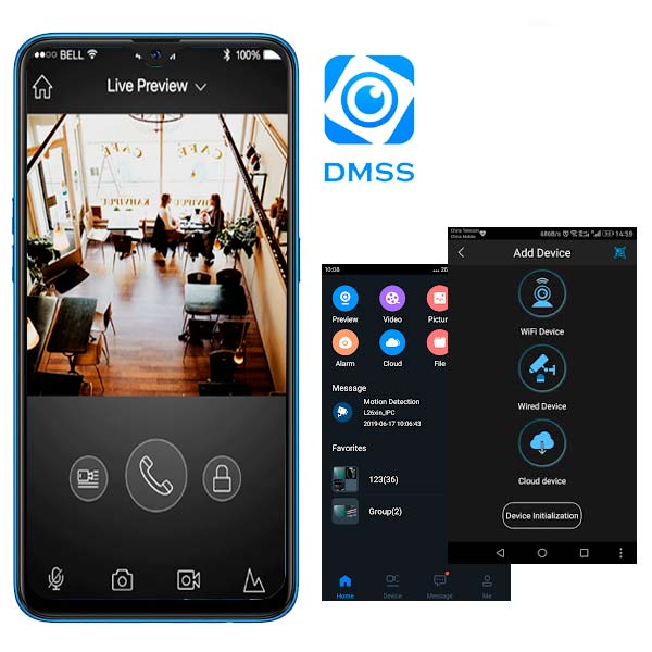 DMSS App en acci�n